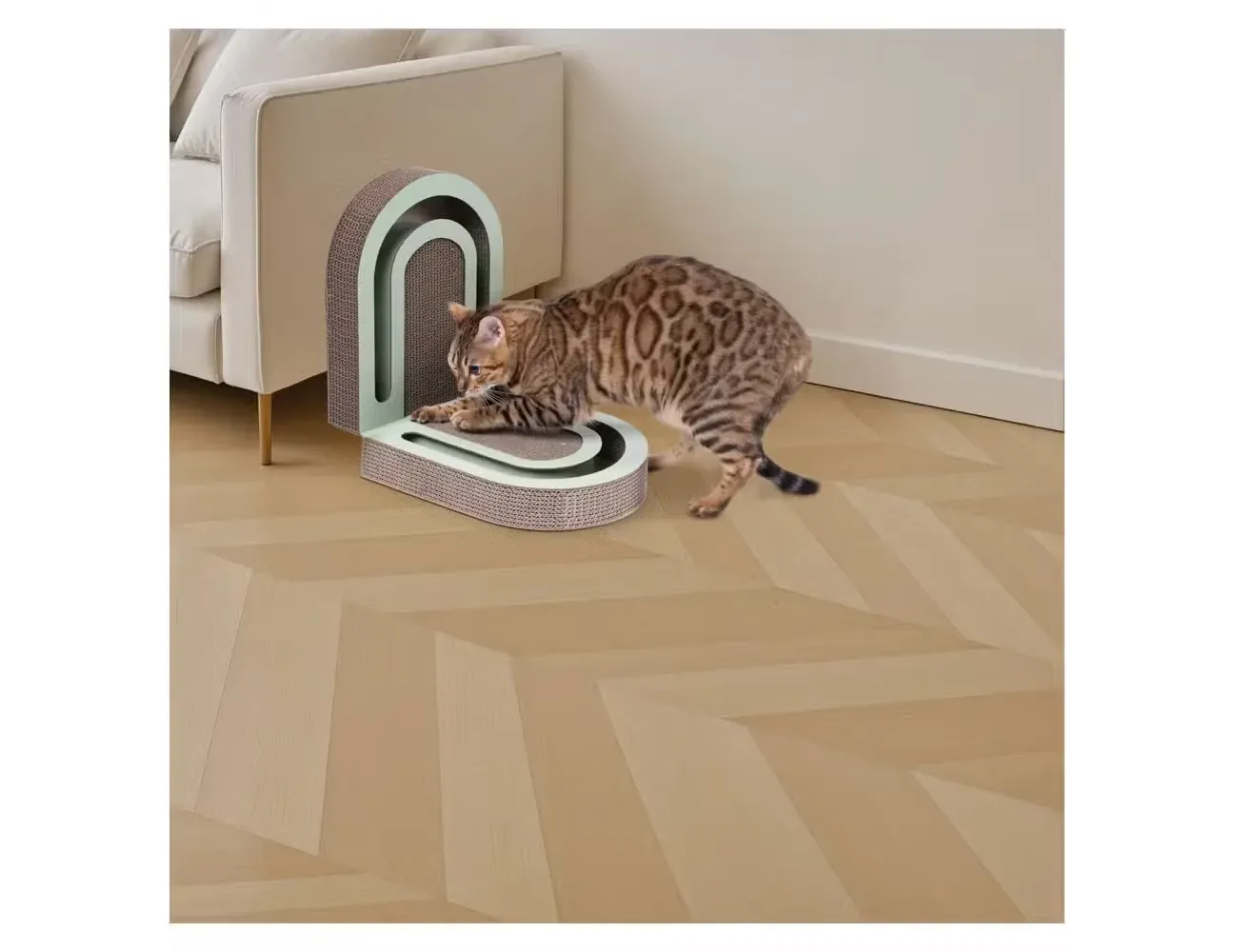 Heart to Tail Interactive Cat Scratcher - Folding