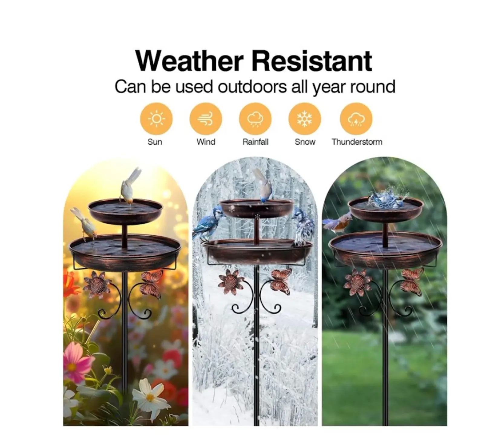 Walmart bird bath details