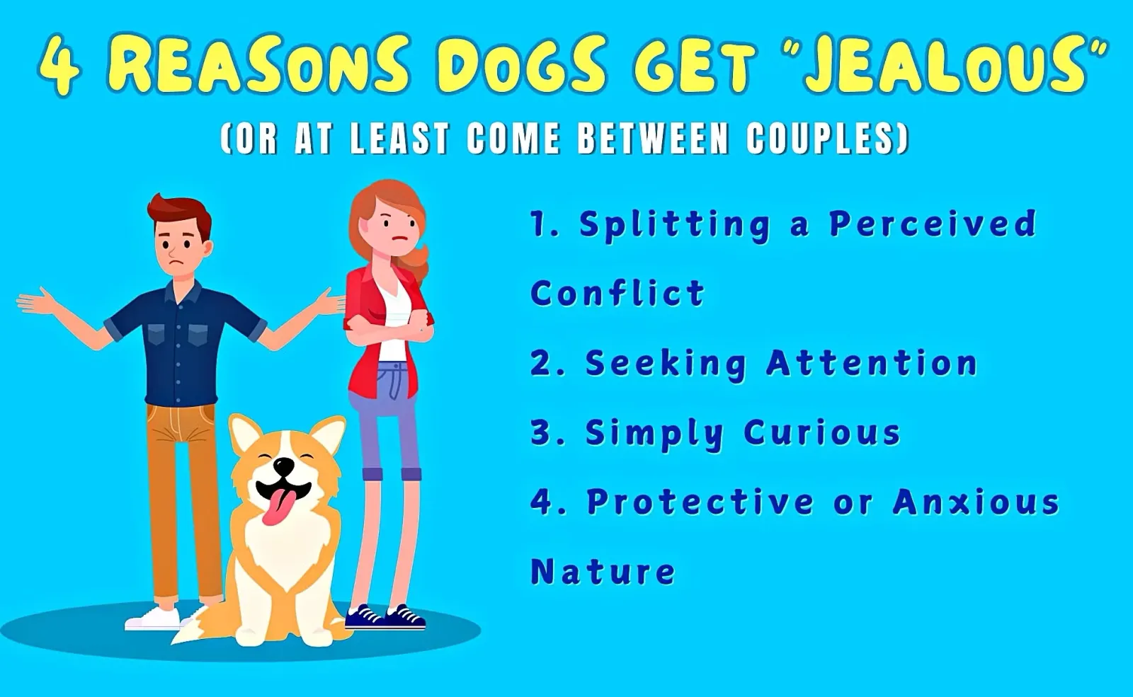 4 Reasons Dogs Get "Jealous" Infographic