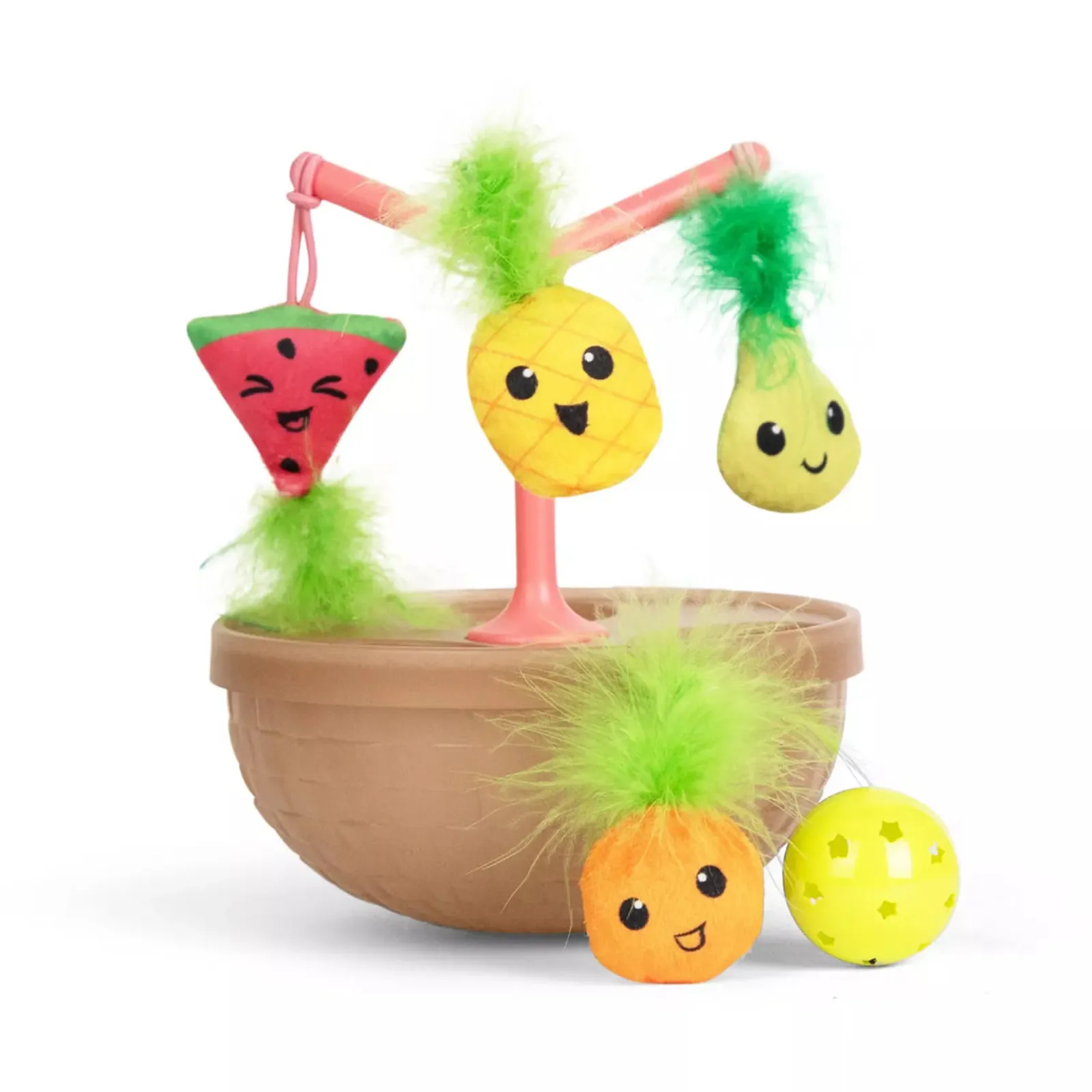 Catstages Hunt N Spin Fruit Bowl Cat Toy