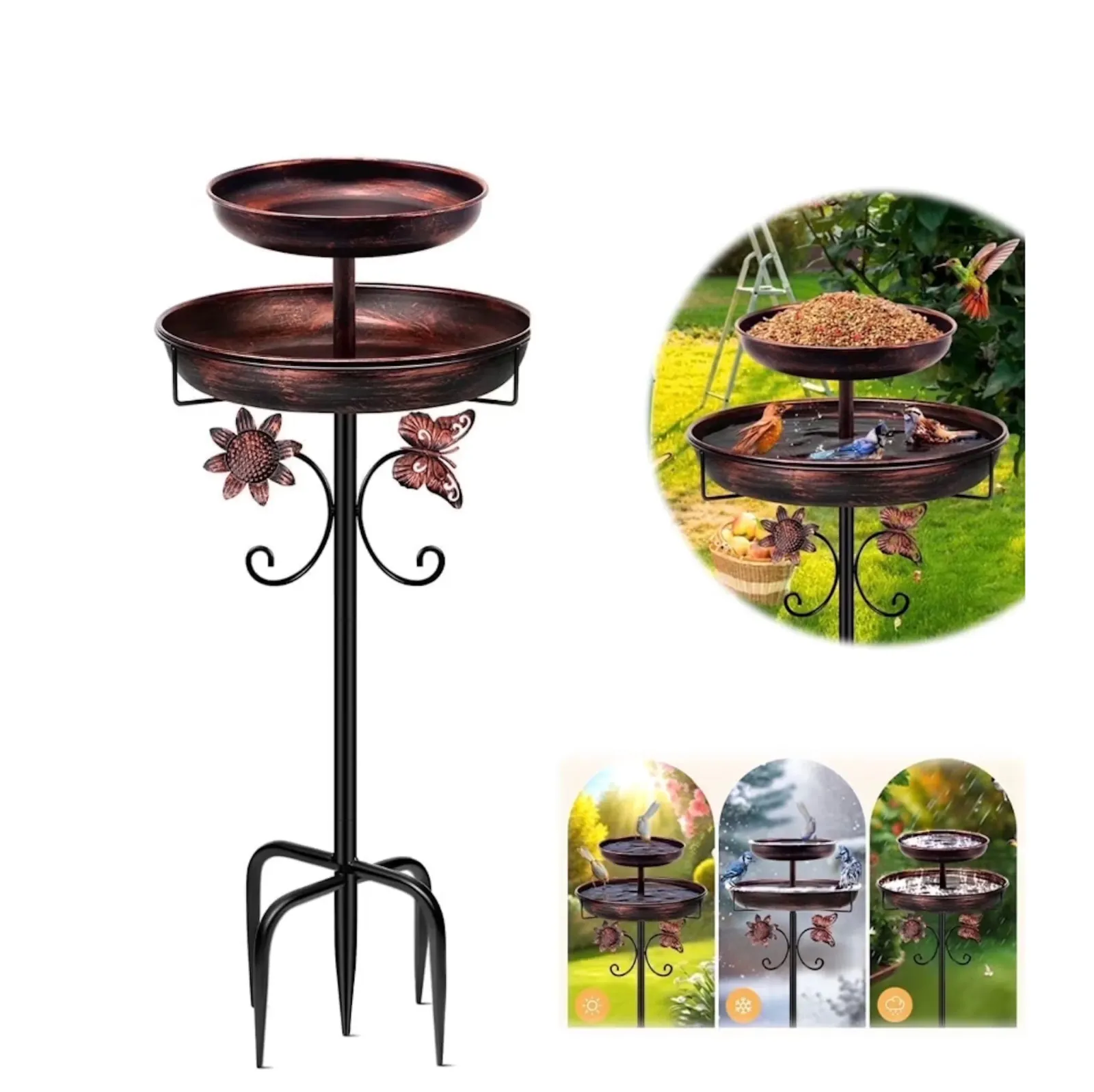Walmart antique bird bath