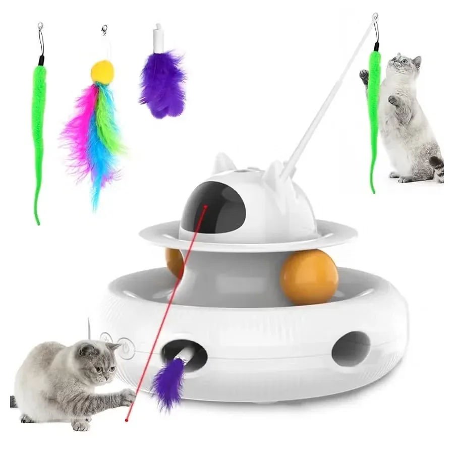 The Cornmi 4-in-1 Interactive Cat Toy is on sale now at Walmart.