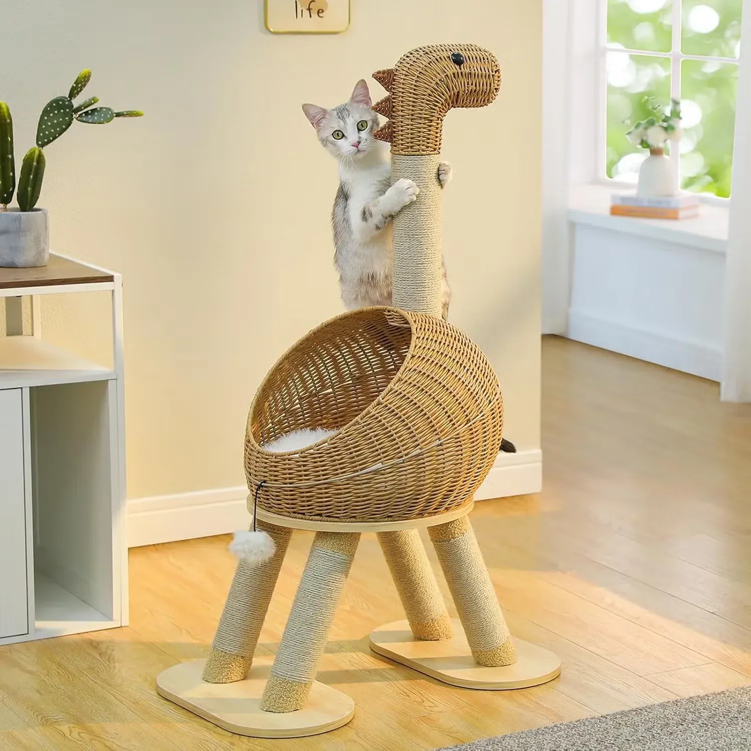 PAWZ Road Modern Cat Tree, Dinosaur
