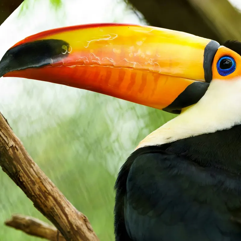 Toucan Figures Out How to Operate the Fridge Water Dispenser